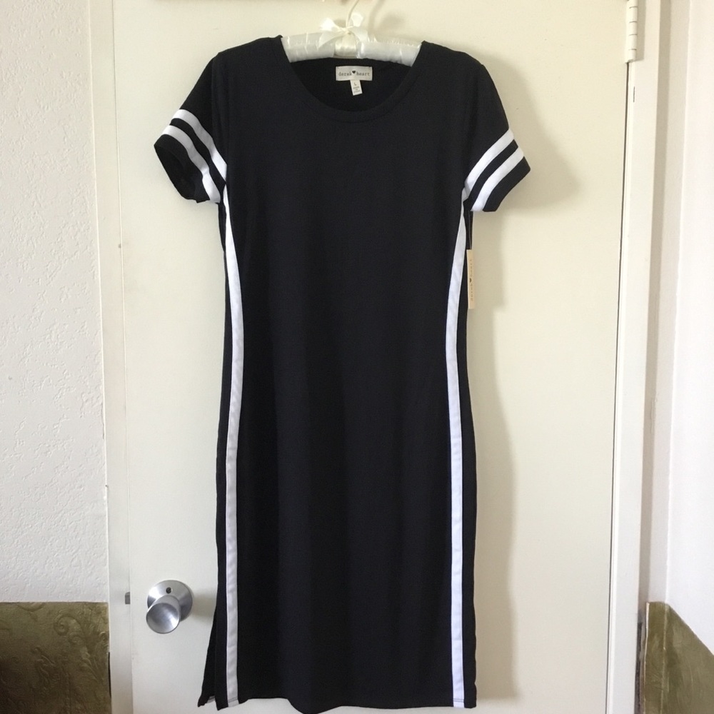Black & White Racing stripe dress